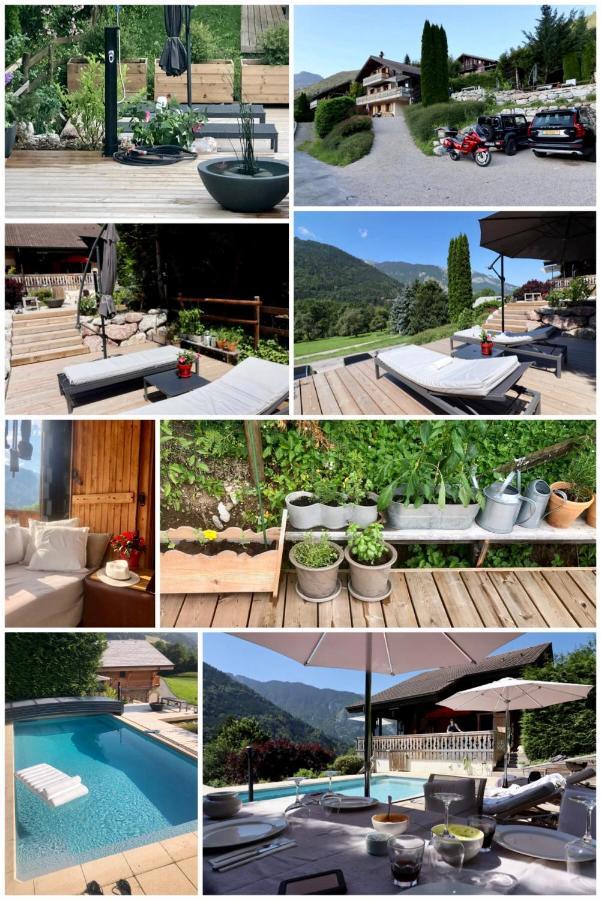 L'Ours Blanc Lodge Le Biot Bagian luar foto