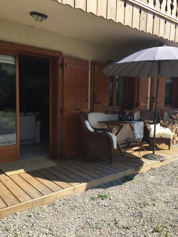 L'Ours Blanc Lodge Le Biot Bagian luar foto