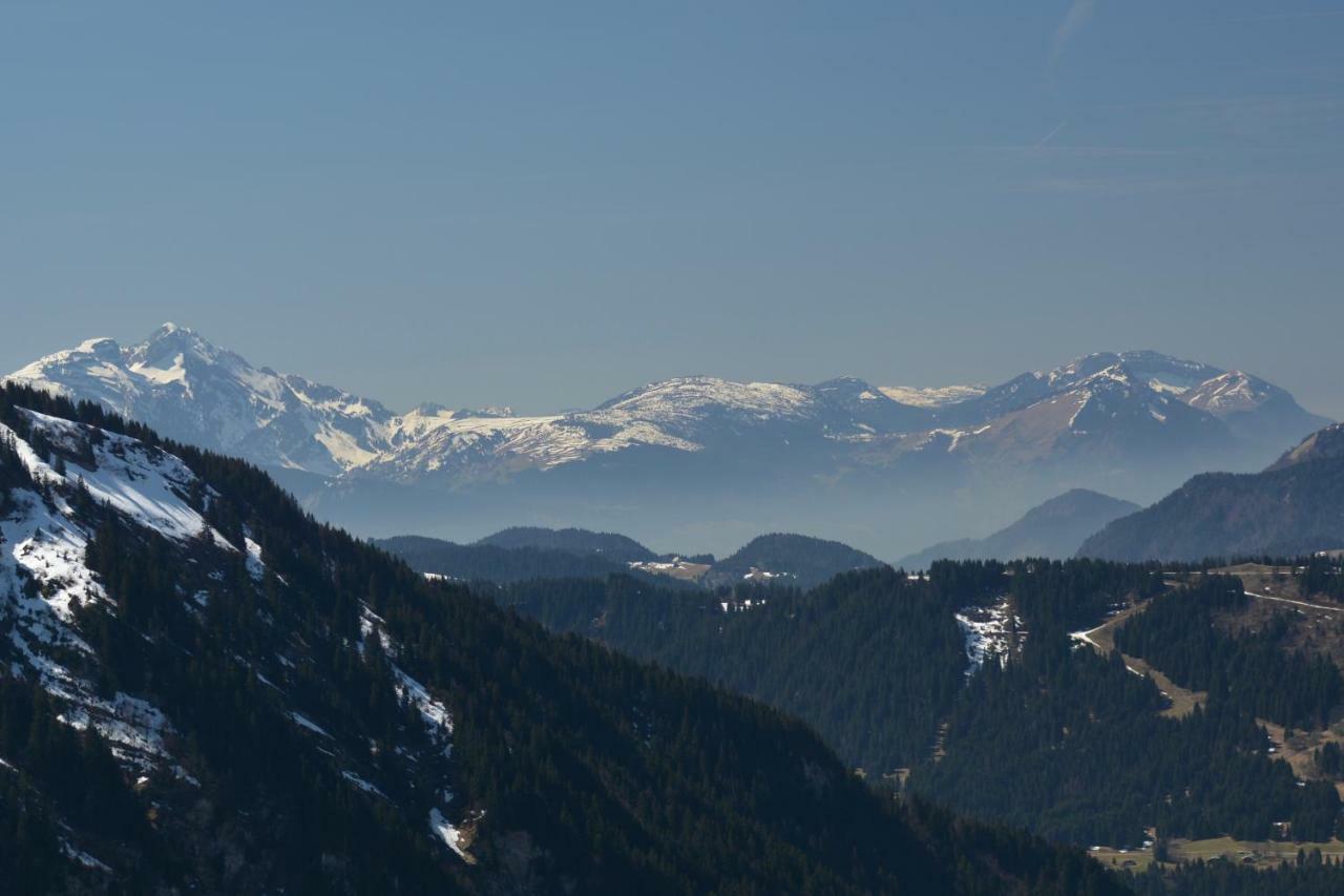 L'Ours Blanc Lodge Le Biot Bagian luar foto